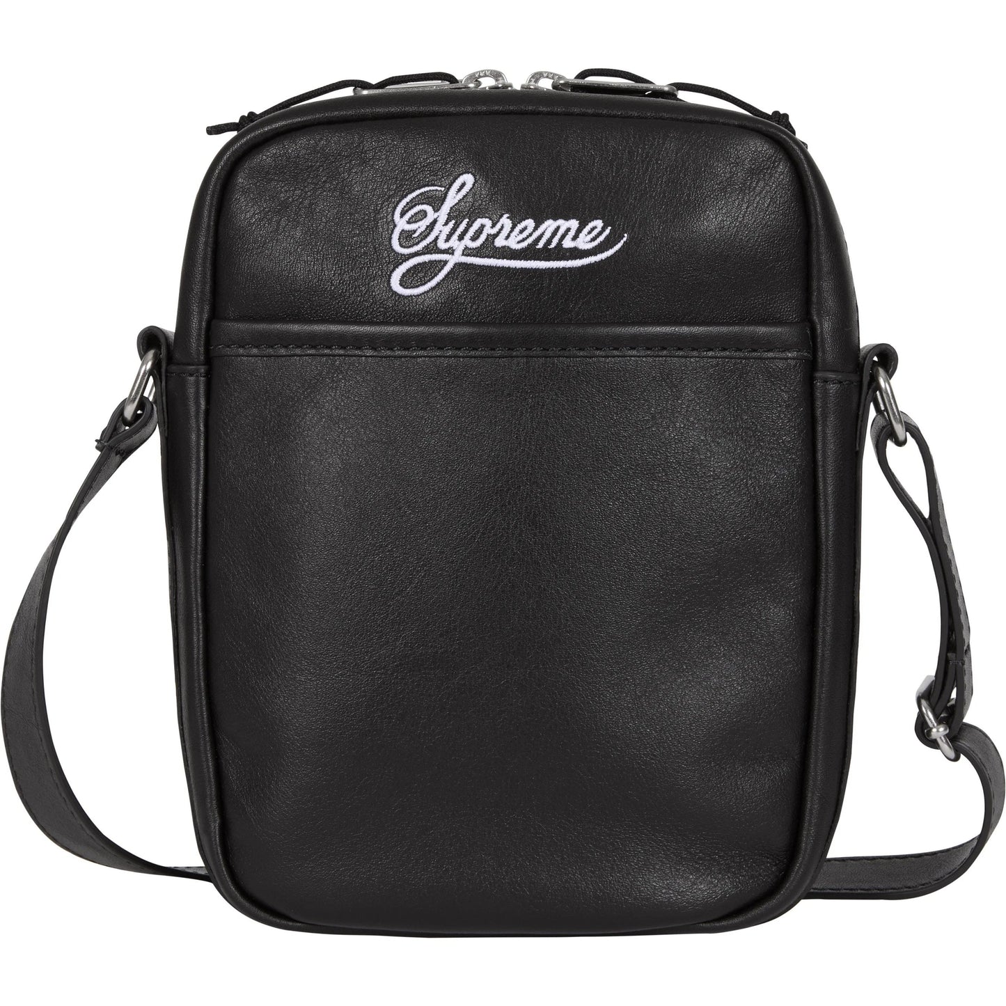 Supreme x Nike Leather Shoulder Bag Black