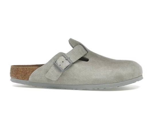 Birkenstock Boston Suede Stone Coin