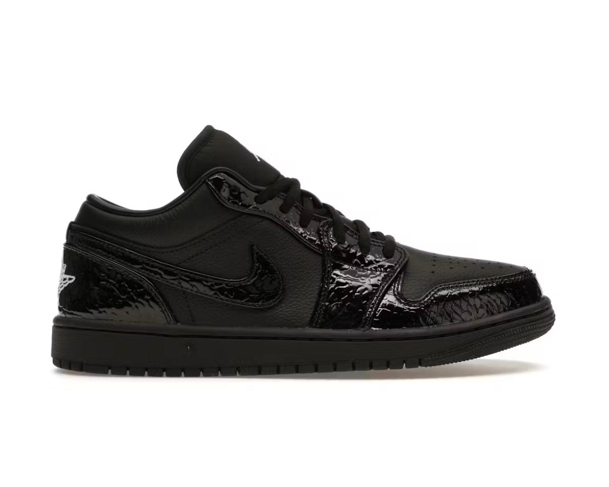 Jordan 1 Low SE Patent Elephant Black