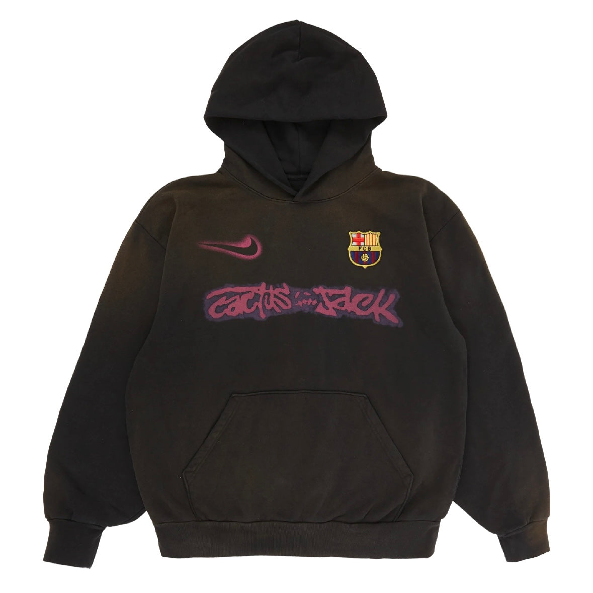Hoodie Travis Scott x Nike x FC Barcelona Spray Logo