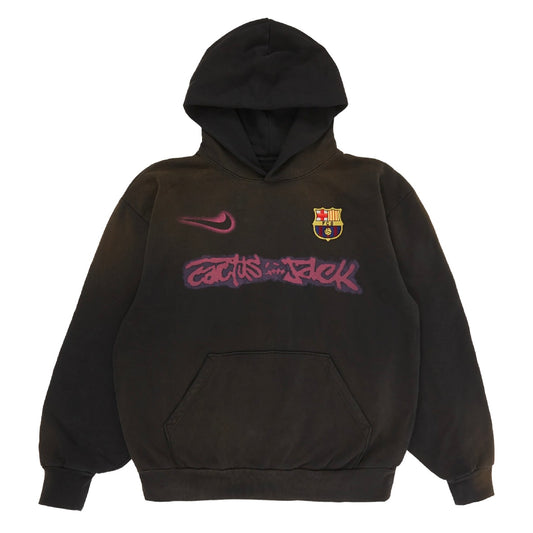 Hoodie Travis Scott x Nike x FC Barcelona Spray Logo