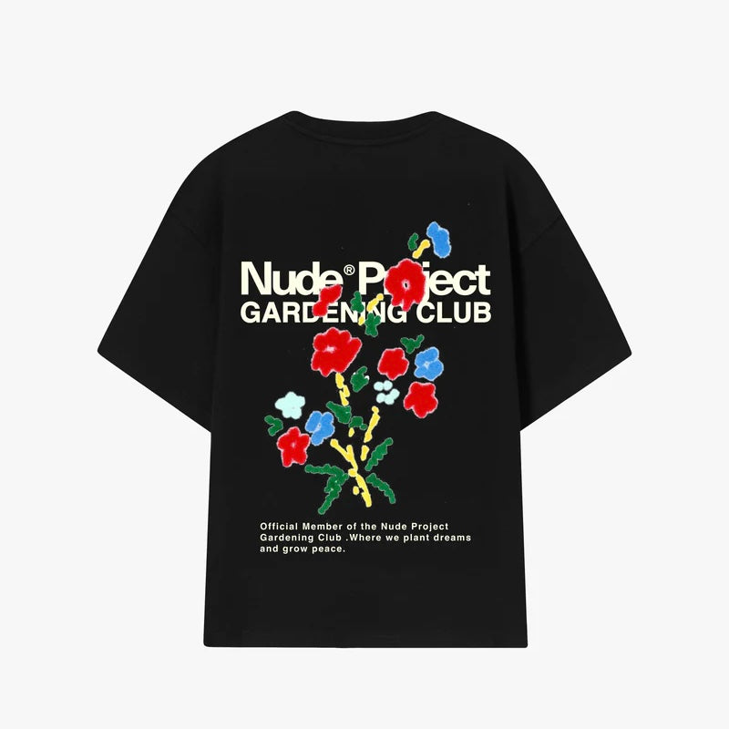 T-Shirt Nude Project "Floreta Tee Black"