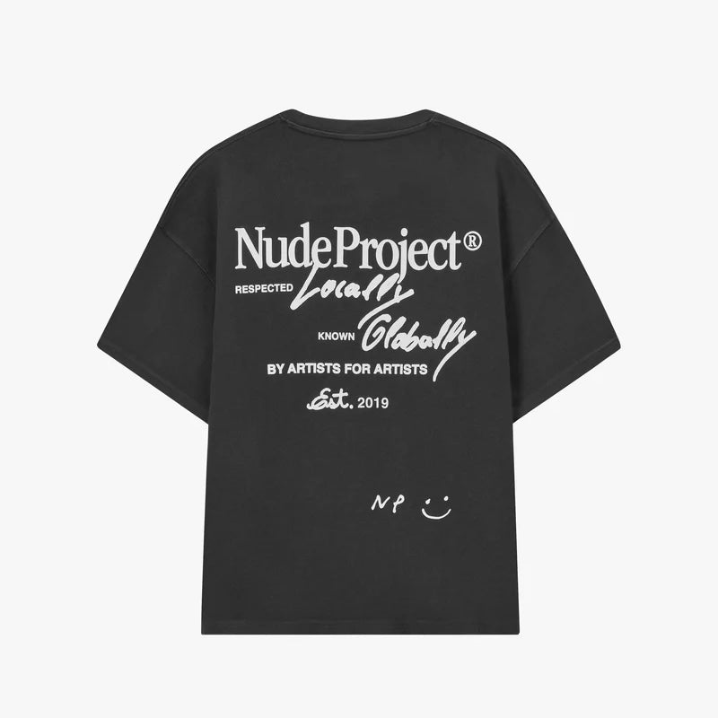 T-Shirt Nude Project "Global Soon Tee Ash"