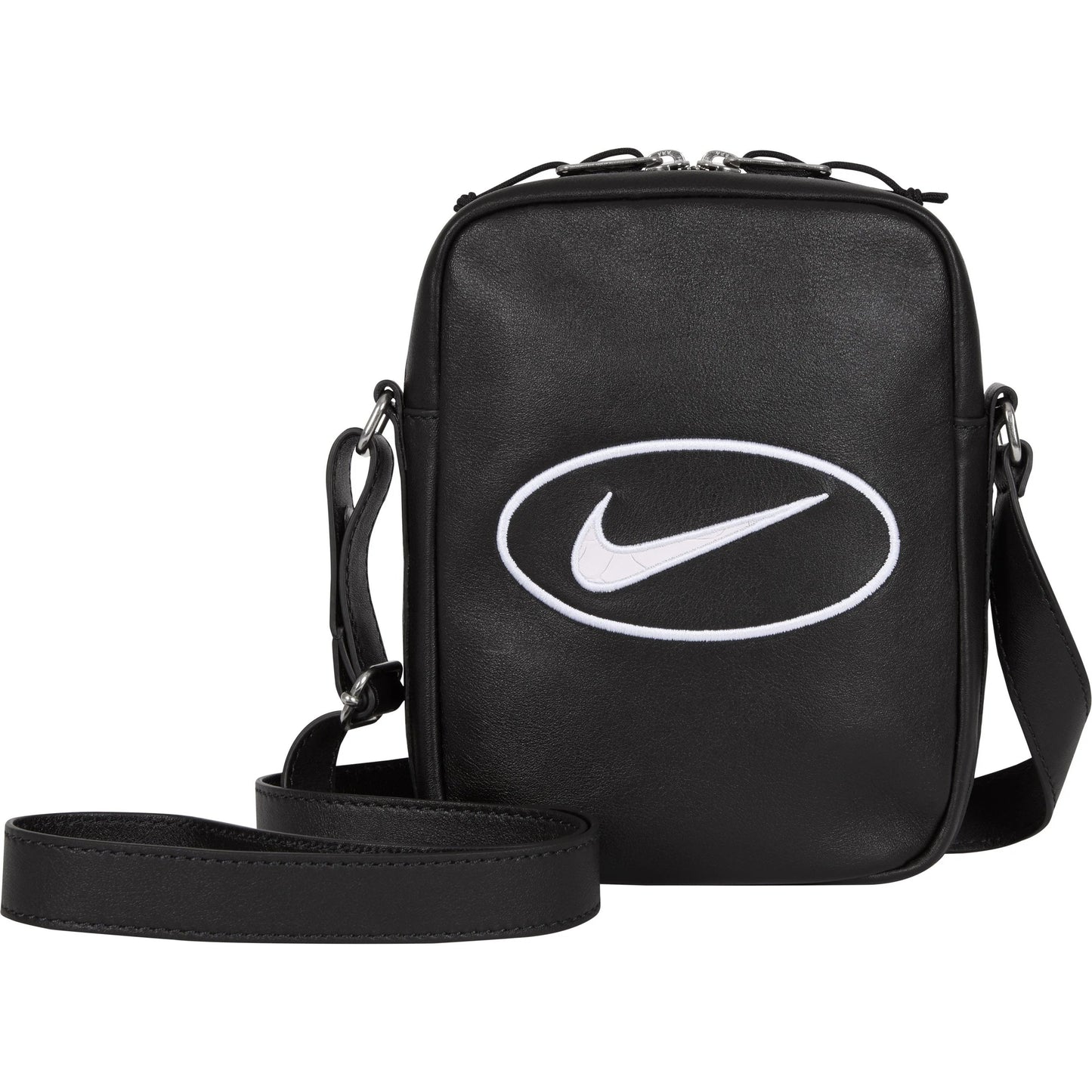 Supreme x Nike Leather Shoulder Bag Black